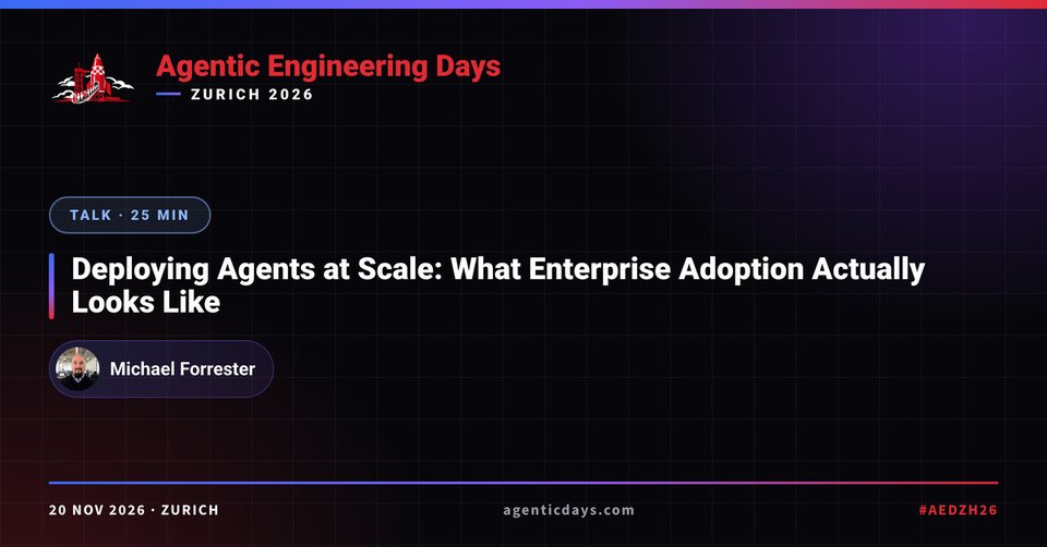 Agentic Engineering Days Zurich's card for the session